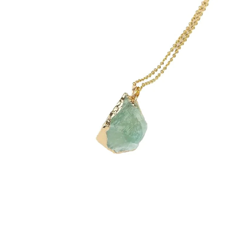 Gilded Stone Pendant
