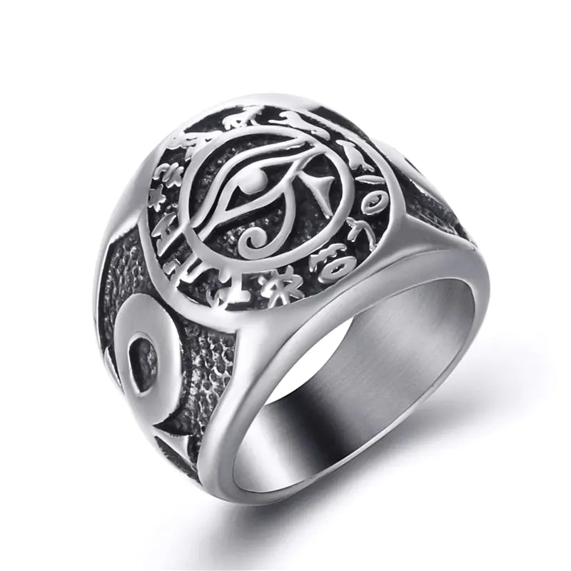 Eye of Horus Ankh Ring