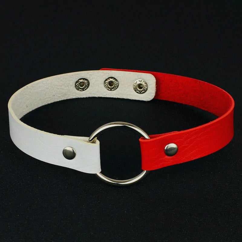 Leather O-Ring Choker