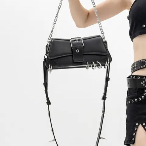 Rivet Chain Handbag
