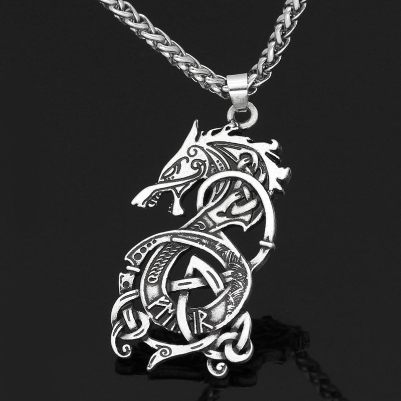 Dragon Rune Necklace - DARK MOON