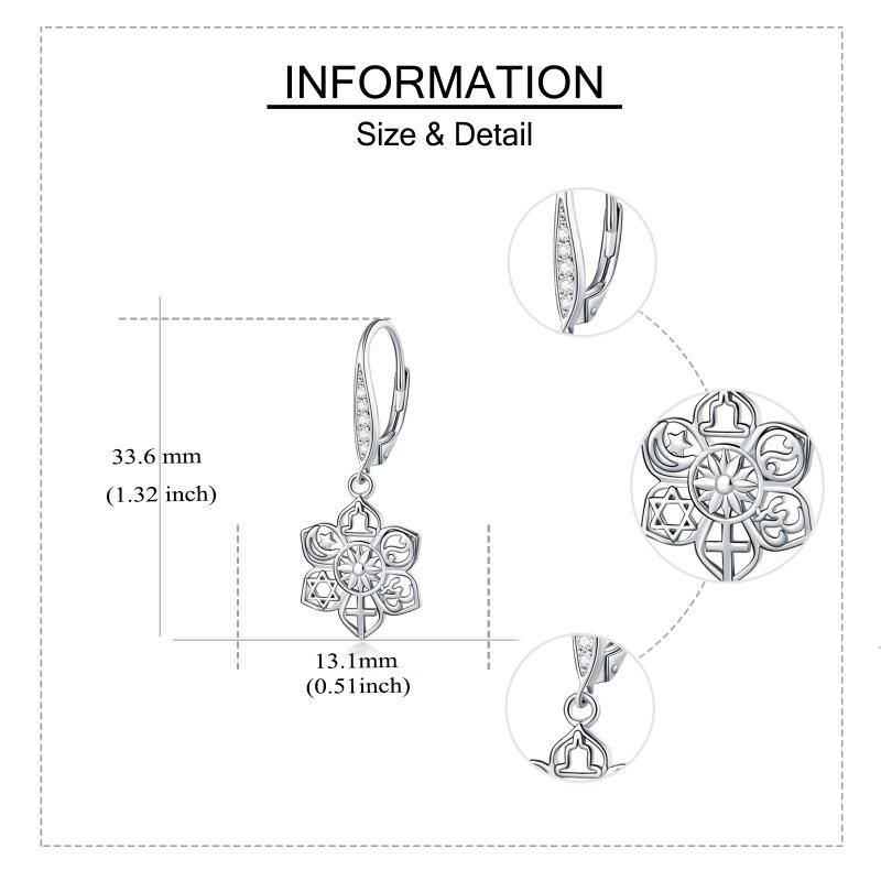 Sacred Symbols Lotus Earrings - DARK MOON