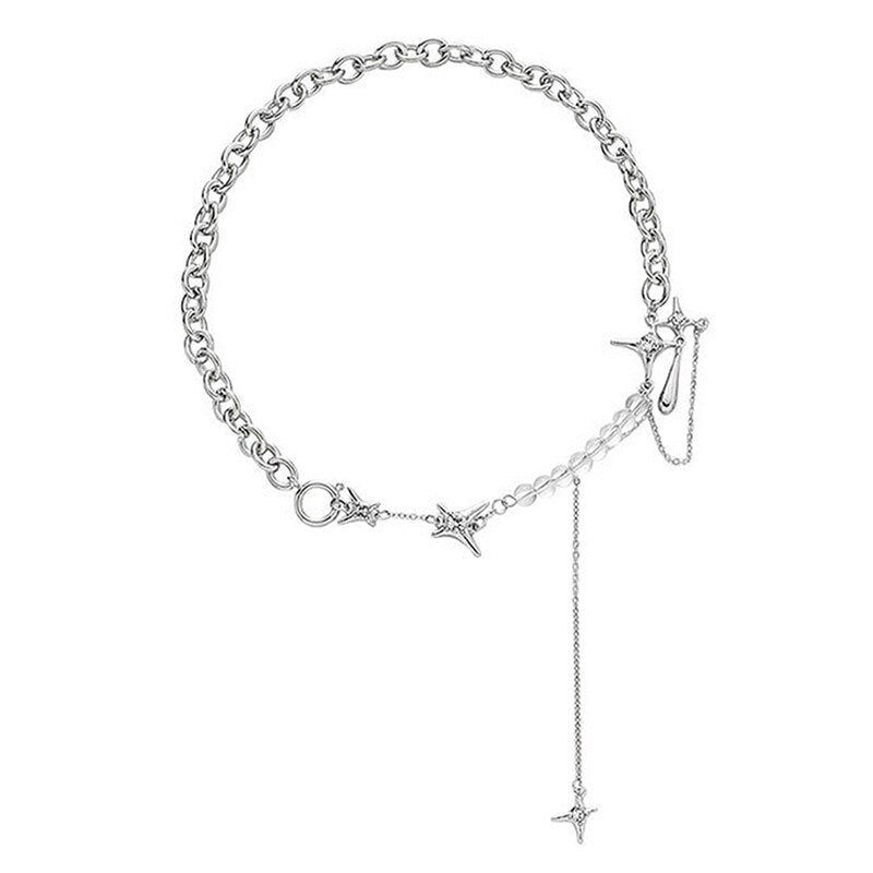 Sparkle Water Drop Necklace - DARK MOON