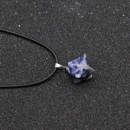 Merkaba Stone Necklace - DARK MOON
