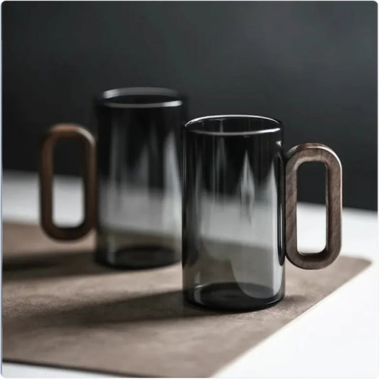 Grey Glass Mug Sets