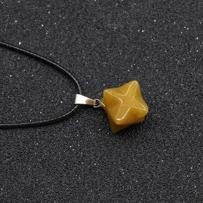 Merkaba Stone Necklace - DARK MOON