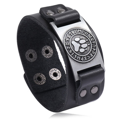 Nordic Symbols Bracelet - DARK MOON