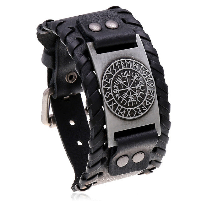 Nordic Symbols Bracelet - DARK MOON