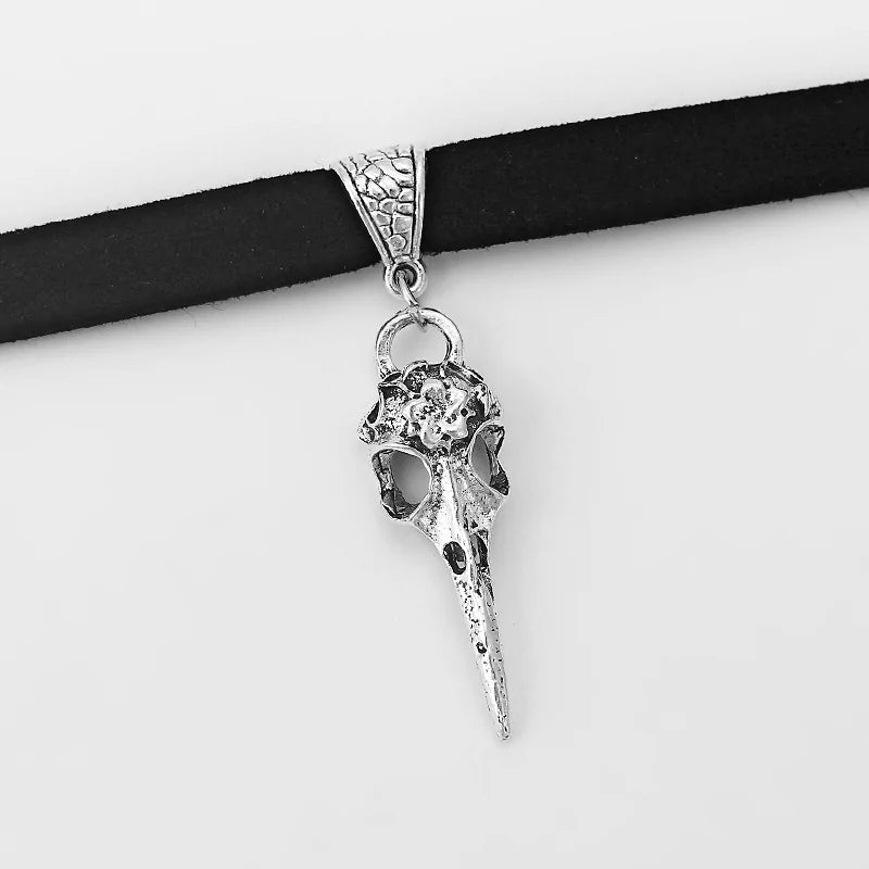 Raven Skull Choker