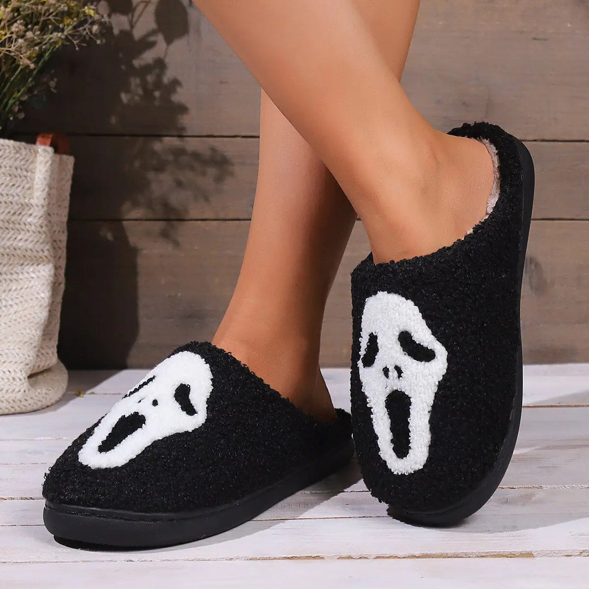 Ghost Face Slippers