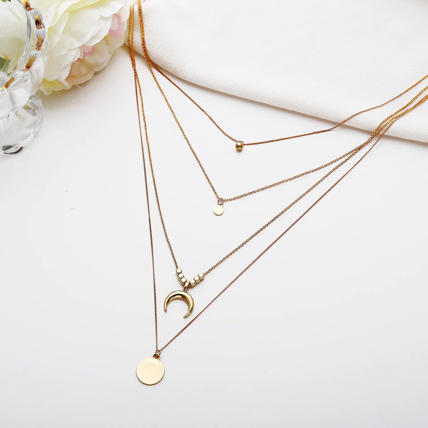 Layered Charm Necklace