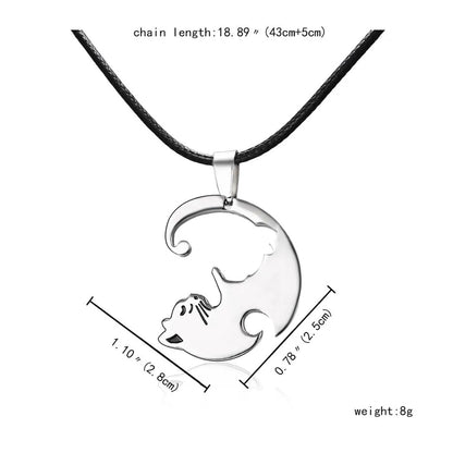 Cat Yin Yang Friendship Necklace