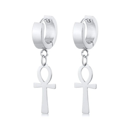 Ankh Hoop Earrings