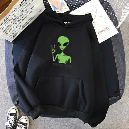 We Out Here Alien Hoodie - DARK MOON