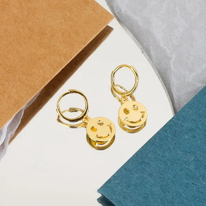 Smiley Face Drop Earrings