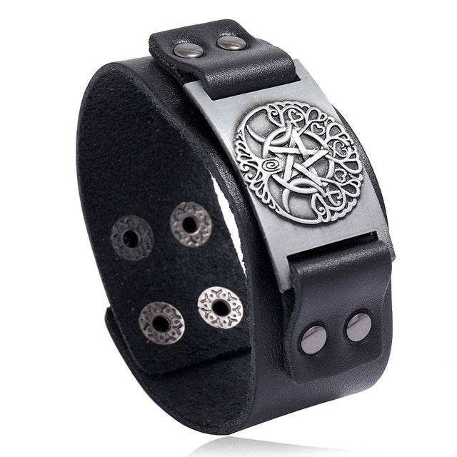Nordic Symbols Bracelet - DARK MOON
