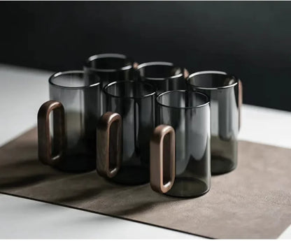 Grey Glass Mug