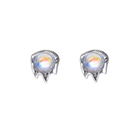 Moonstone Drip Earrings - DARK MOON