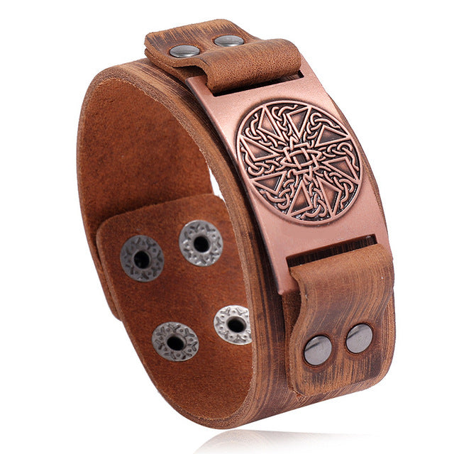 Nordic Symbols Bracelet - DARK MOON