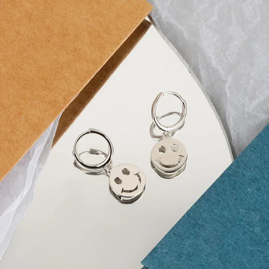 Smiley Face Drop Earrings
