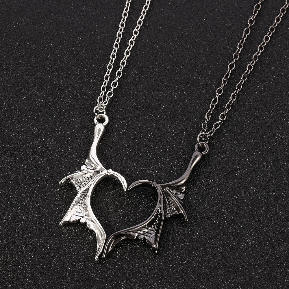 Dragon Wing Necklace Set - DARK MOON