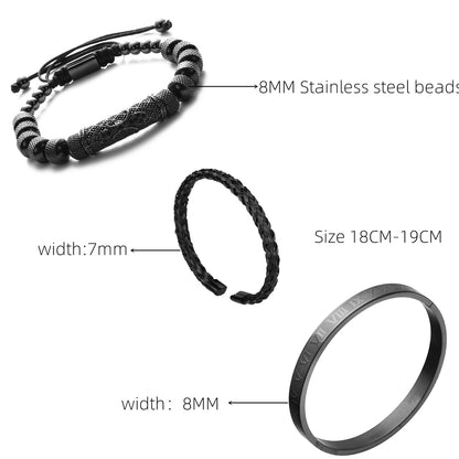 Roman Bracelet Set - DARK MOON