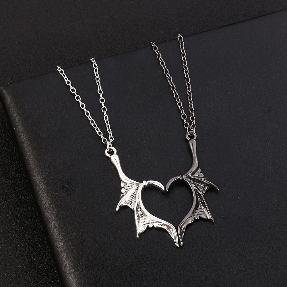 Dragon Wing Necklace Set - DARK MOON
