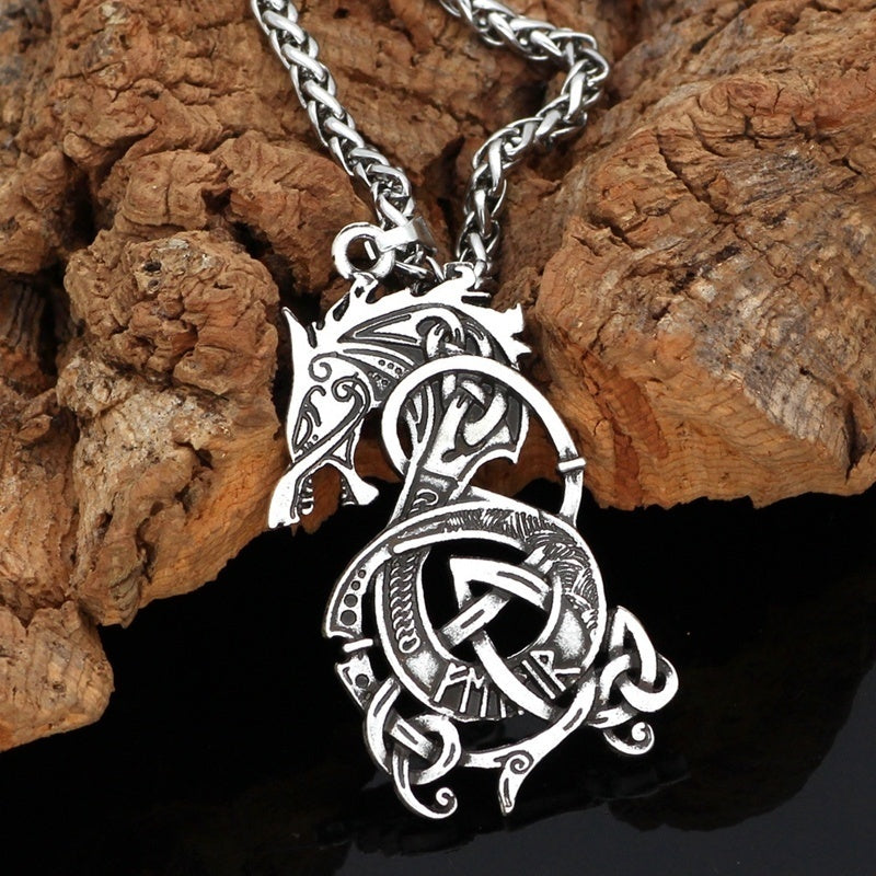 Dragon Rune Necklace - DARK MOON