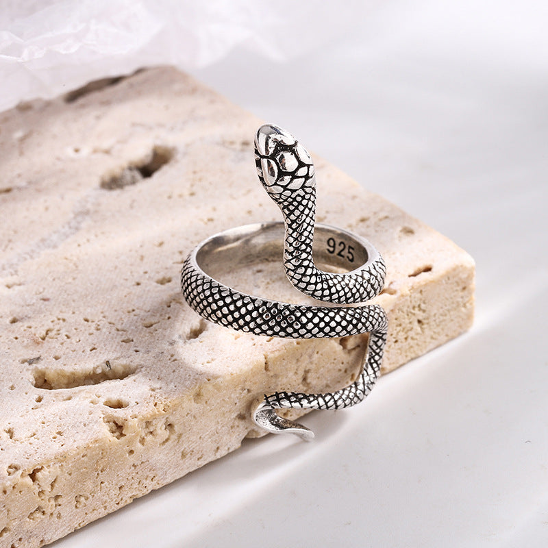 Large Snake Ring - DARK MOON