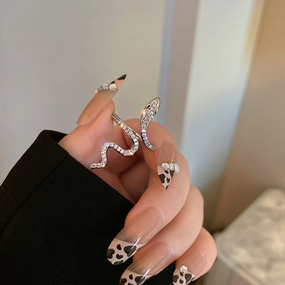 Sparkly Snake Ring - DARK MOON