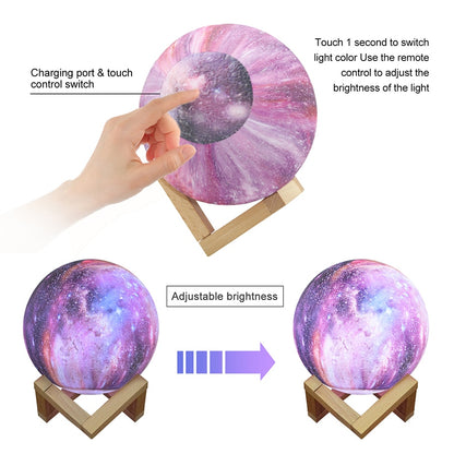 Starry Sky Moon Lamps - DARK MOON