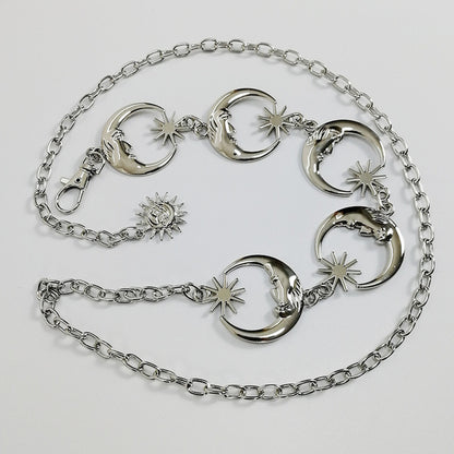 Sun & Moon Chain Belts - DARK MOON