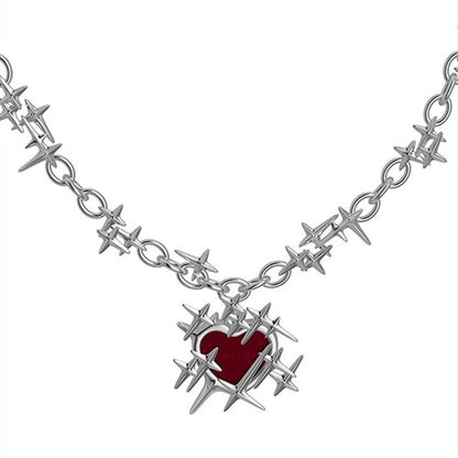 Heart of Thorns Earrings & Necklace - DARK MOON