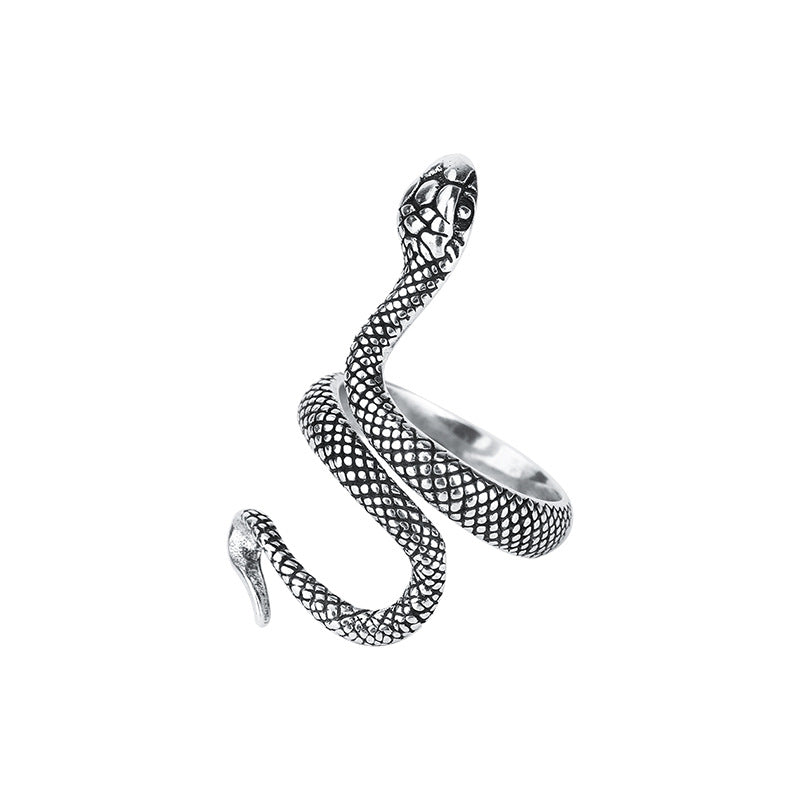 Large Snake Ring - DARK MOON