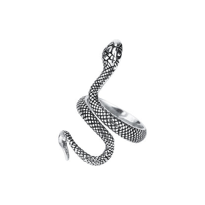Large Snake Ring - DARK MOON