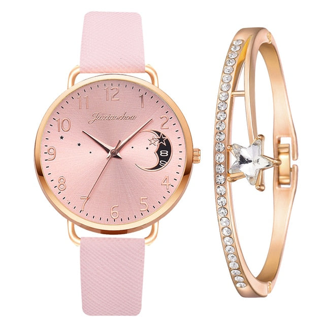 Celestial Watch & Bracelet Set - DARK MOON