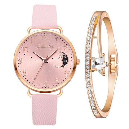 Celestial Watch & Bracelet Set - DARK MOON