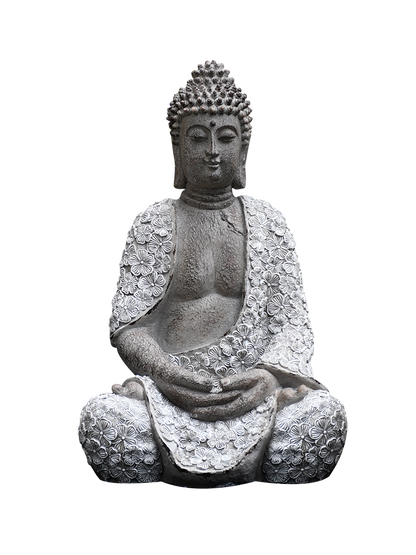 Large Gray Buddha Statue - DARK MOON