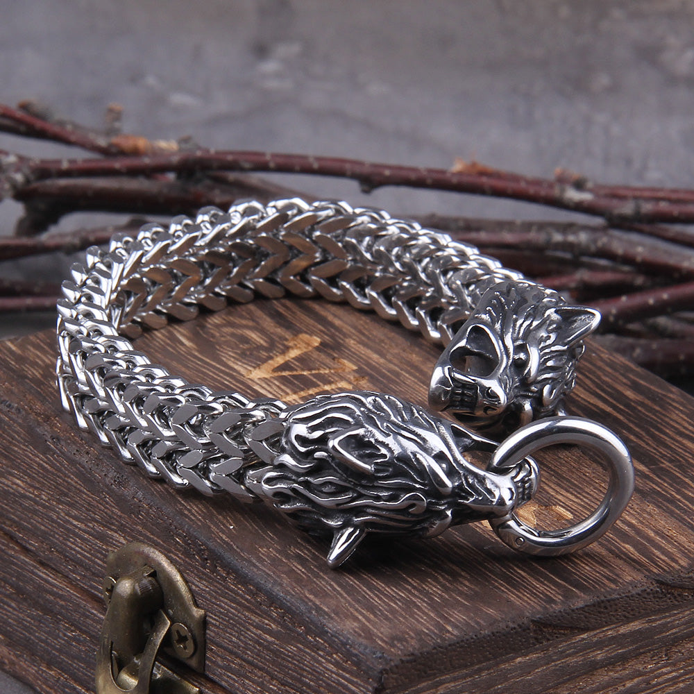 Wolf Chain Bracelet - DARK MOON