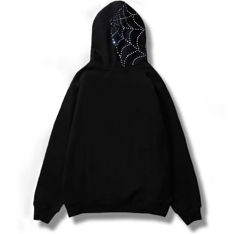 Spiderweb & Fangs Sweatshirt - DARK MOON
