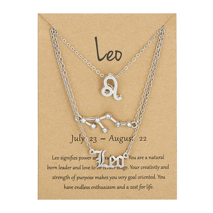 Zodiac Sign & Constellation Necklace - DARK MOON