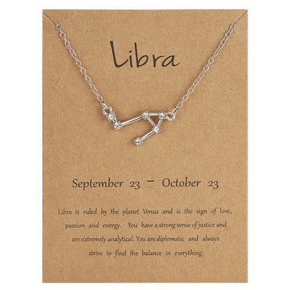 Constellation Zodiac Sign Necklace - DARK MOON