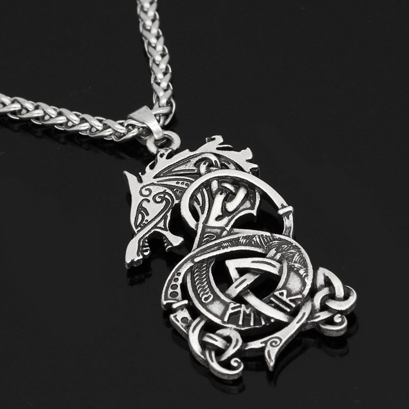 Dragon Rune Necklace - DARK MOON