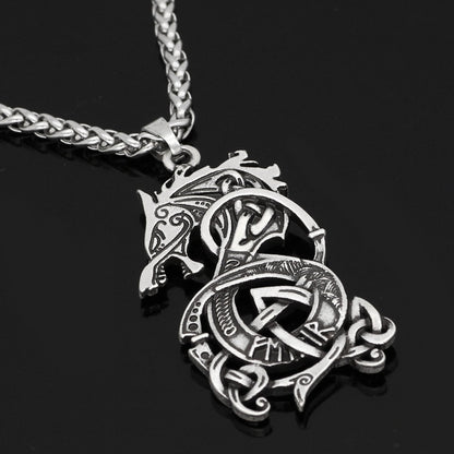 Dragon Rune Necklace - DARK MOON