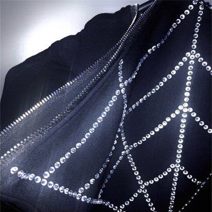 Spiderweb & Fangs Sweatshirt - DARK MOON